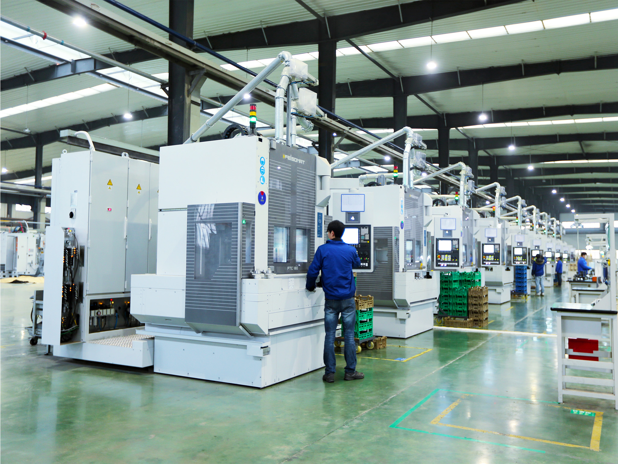 FELSOMAT machining and grinding combination production line from Germany